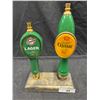 Image 1 : 2 beer tap handles on stand