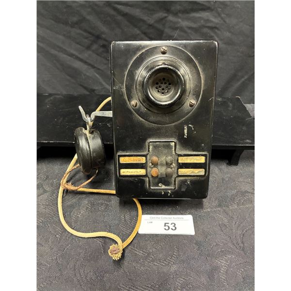 Antique bakelite intercom set 7"