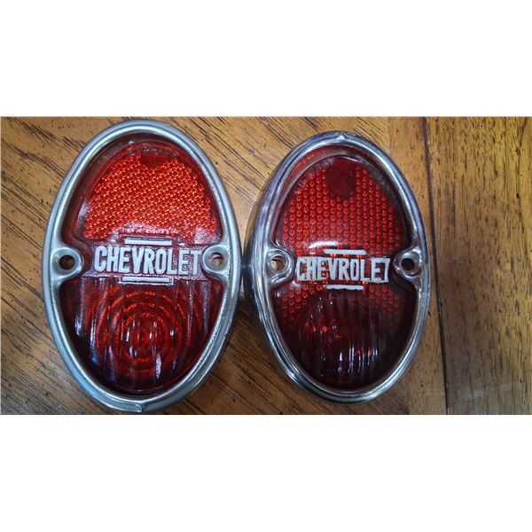Pair of vintage 30s Chevrolet tail lights