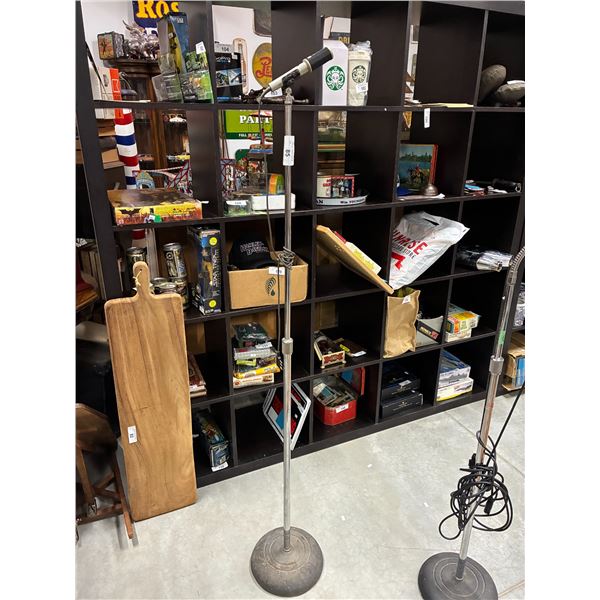 Vintage Sony microphone with floor stand