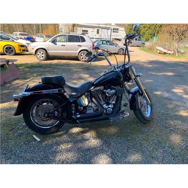 2005 Harley Davidson Soft Tail motorcycle, runs and rides nice, rebuilt status, ODO 041520