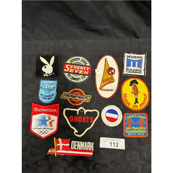 12 misc vintage patches