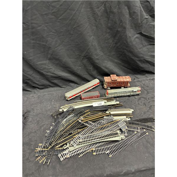 Vintage train pieces and tracks