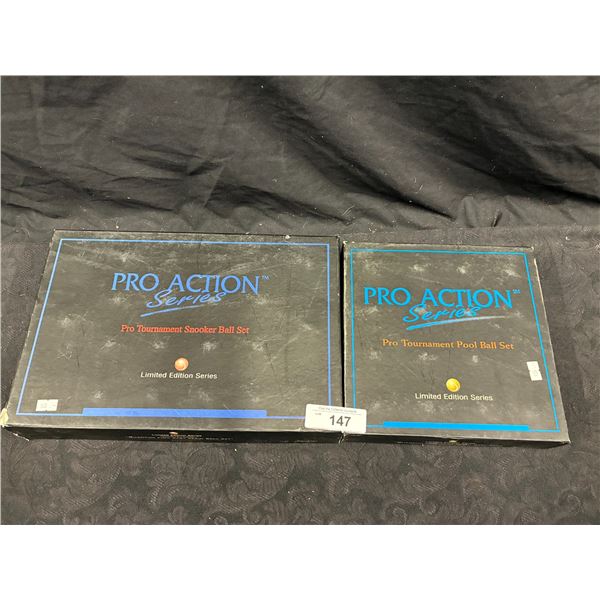 2 complete pool ball sets by Pro Action