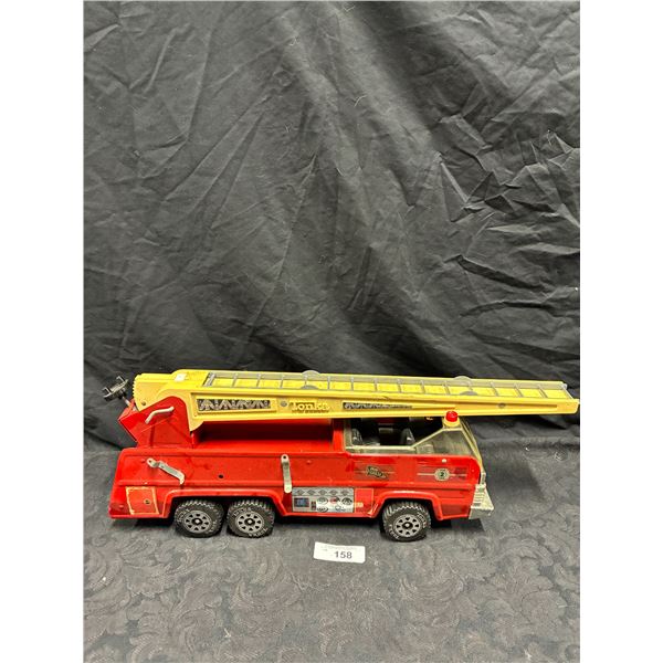 Vintage 70s Tonka fire truck pressed steel 20"