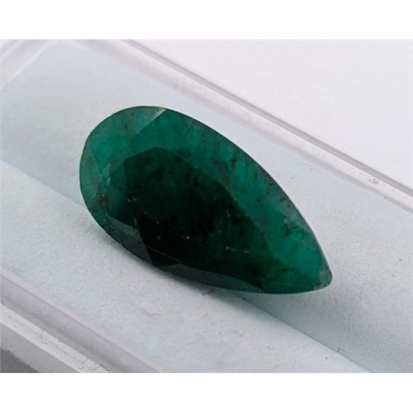 6.25 ct Certified Zambian Emerald gemstone ($9,375 Appraisal)