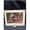 Image 1 : Vintage Indian motorcycle picture 20"x16"