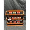 Image 1 : 10 vintage spice tins with wooden rack