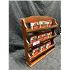Image 2 : 10 vintage spice tins with wooden rack