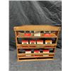Image 3 : 10 vintage spice tins with wooden rack