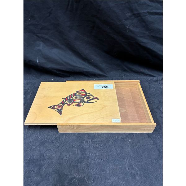 Very nice steelhead cedar box 10.5"x7.5"x2"