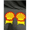 Image 2 : 2 double sided Shell Oil rack signs, plexi glass