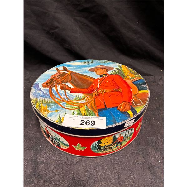 Vintage RCMP tin 10" dia