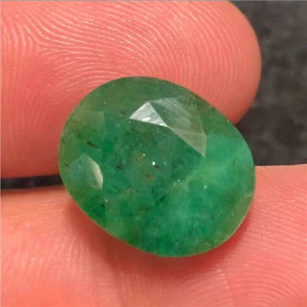 10.2 ct Certified Colombian Emerald gemstone ($6,600 Appraisal)