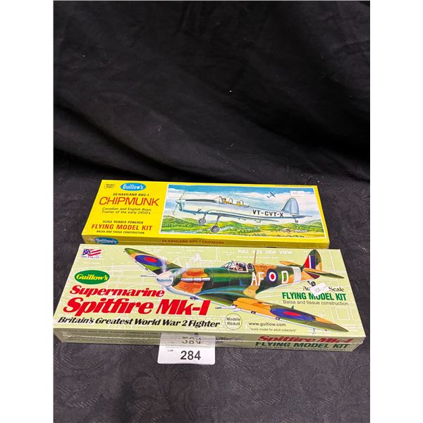 2 NIB Guillow's plane model kits