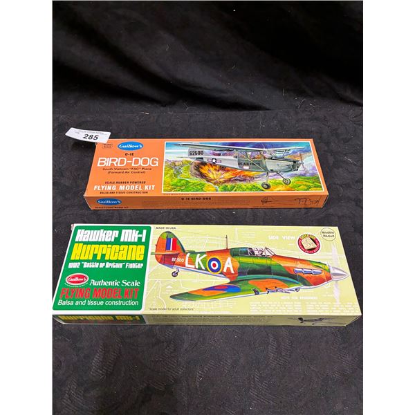 2 Guillow's plane model kits