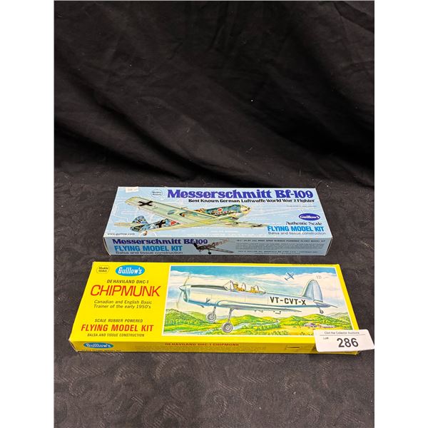 2 Guillow's plane model kits