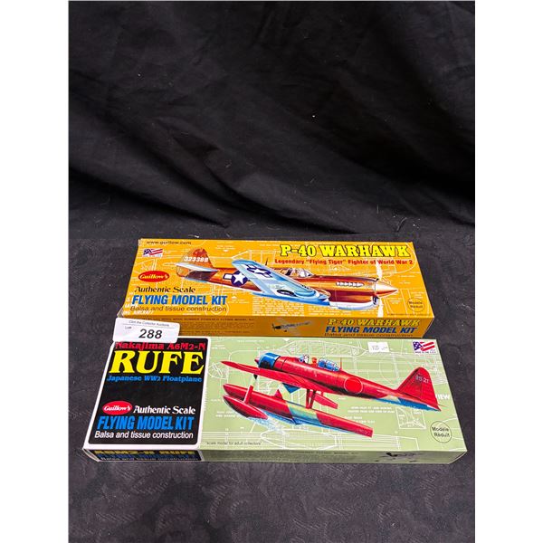 2 Guillow's plane model kits