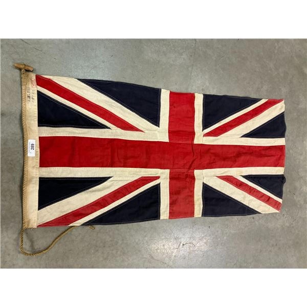 Vintage Union Jack flag 50"x24"
