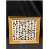Image 1 : Approx 50 vintage pins framed