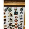 Image 2 : Approx 50 vintage pins framed