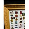 Image 3 : Approx 50 vintage pins framed