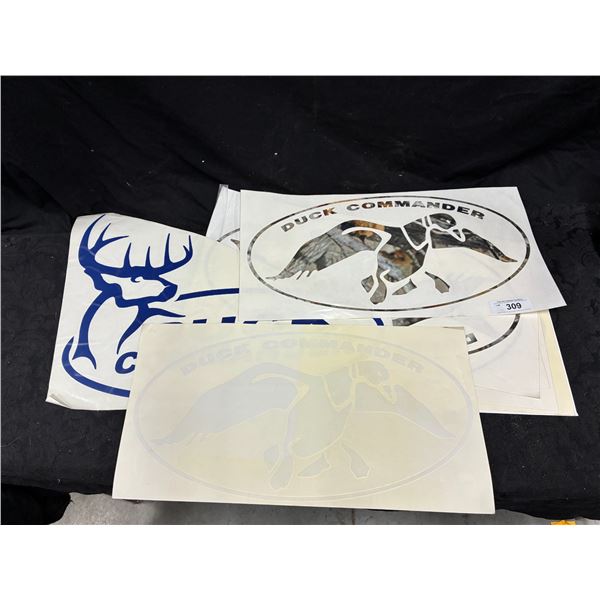 8 large Buck & Duck Commander decals