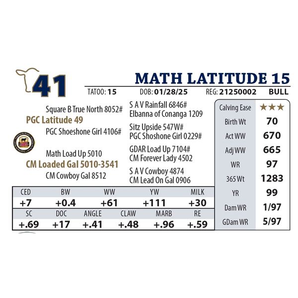 MATH LATITUDE 15