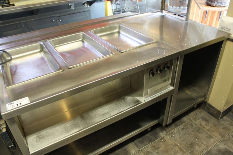 Quest 3 Well Steam Table With Side Counter - Able Auctions