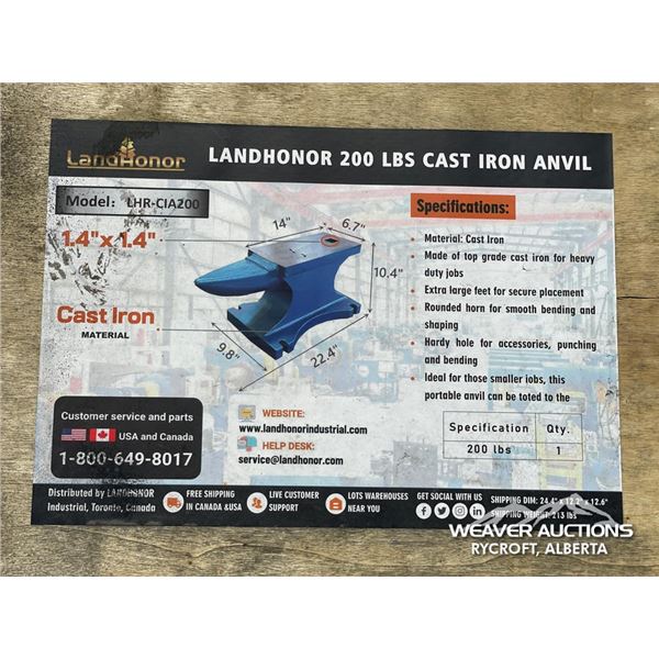 LANDHONOR CAST IRON ANVIL