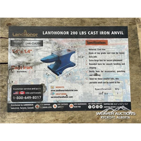 LANDHONOR CAST IRON ANVIL