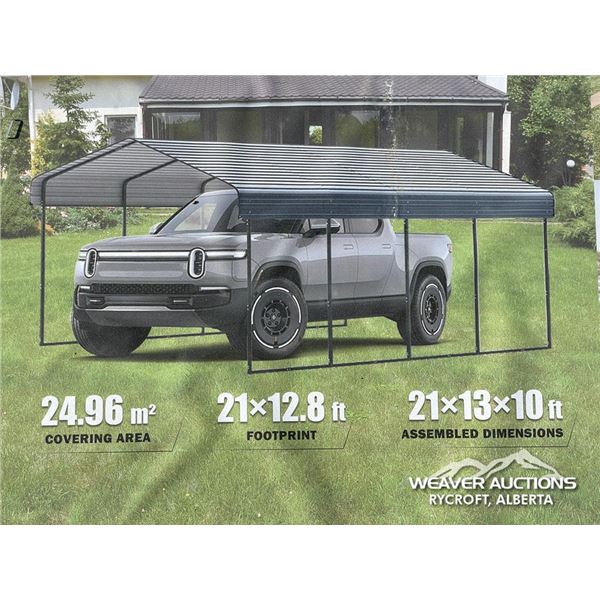 LANDHONOR 21 X 13 X 10 FT. METAL CARPORT