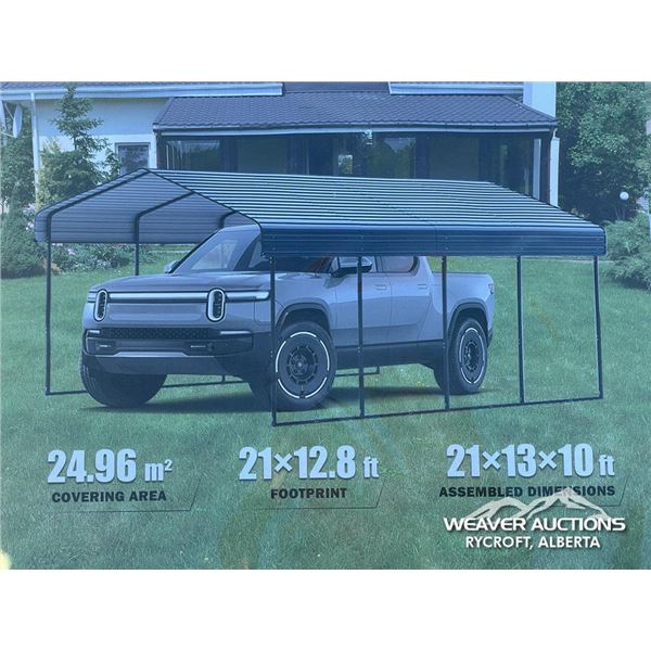 LANDHONOR 21 X 13 X 10 FT. METAL CARPORT