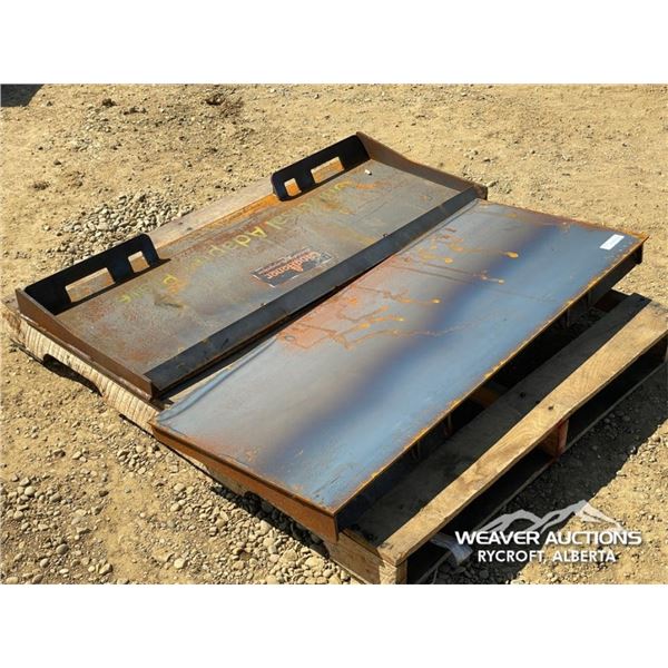 (2) LANDHONOR SKID STEER UNIVERSAL ADAPTER PLATES