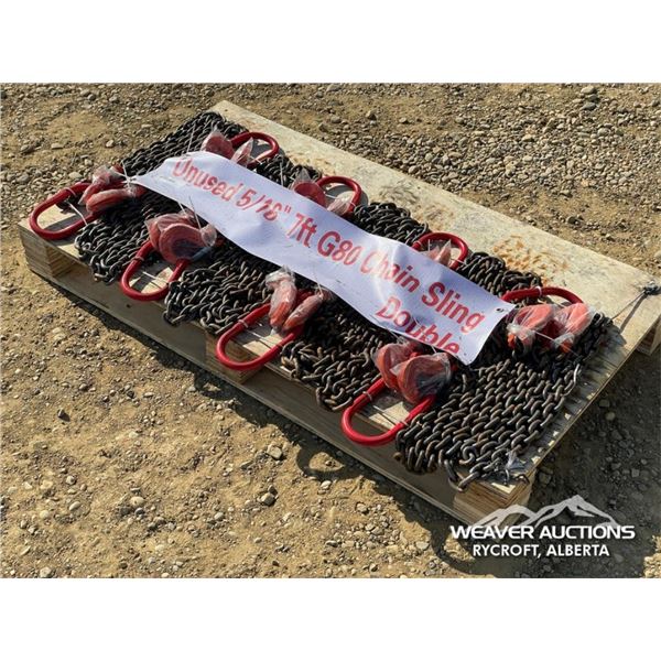 QTY OF 7 FT. LIFTING CHAIN SLINGS