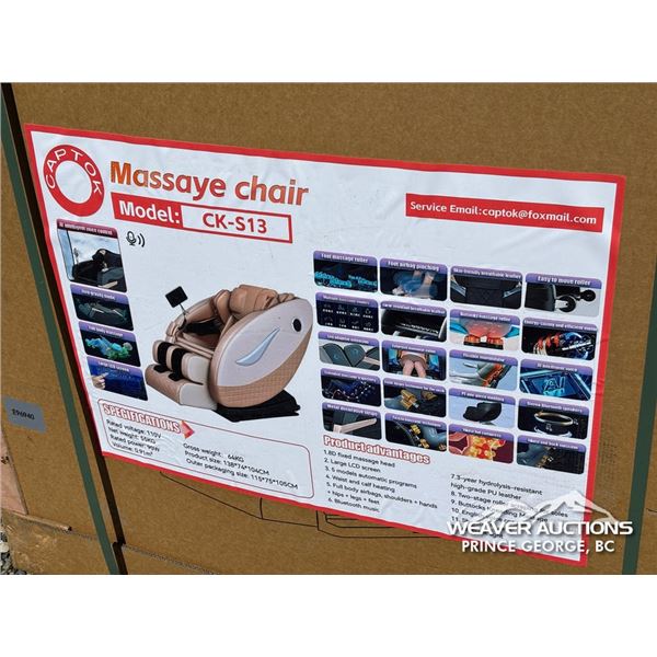 2026 CAPTOK CK-213 MASSAGE CHAIR