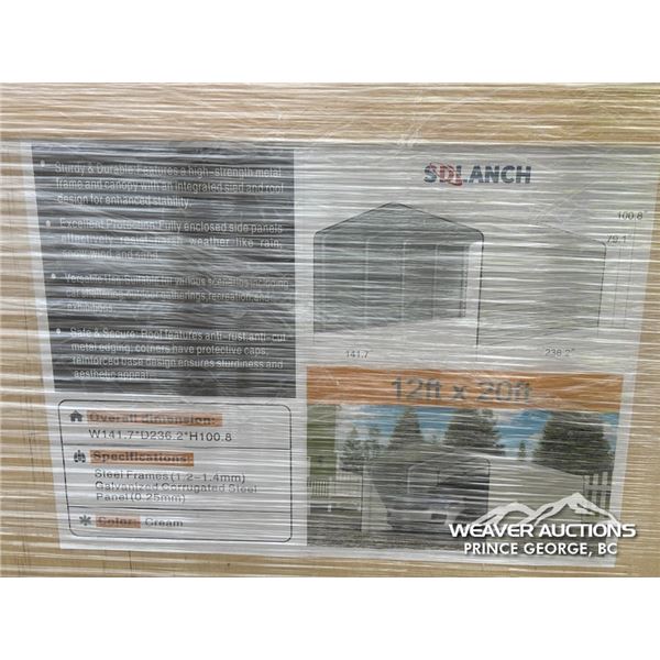 2026 SDLANCH SDLC1220 CARPORT 12 X 20 FT.