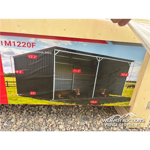 SDLGM1220F GALVANIZED METAL LIVESTOCK SHED