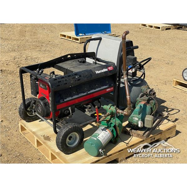 GENERATOR, PUMPS, AIR COMPRESSOR