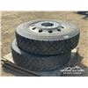 Image 1 : (2) 11R 24.5 TRUCK TIRES & RIMS