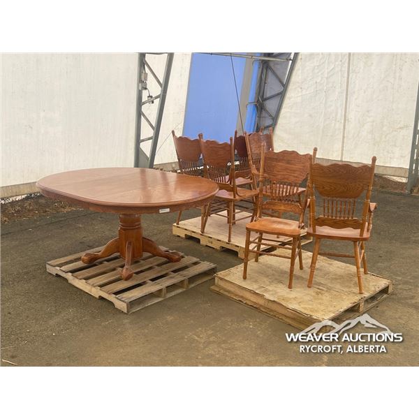 OAK DINING ROOM SET