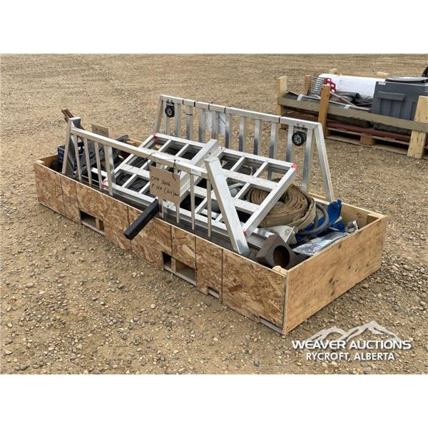 (2) HEADACHE RACKS, TIRE CHAINS, JACK