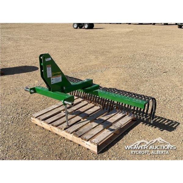 6 FT. FRONTIER LANDSCAPING RAKE 3PT. HITCH