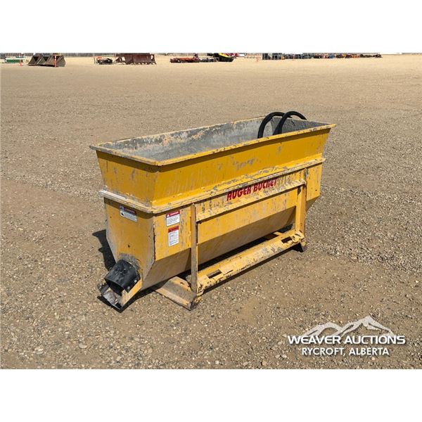 SKID STEER HYDRAULIC CEMENT AUGER BUCKET