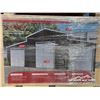 Image 1 : 42 X 30 FT. TRIPLE GARAGE METAL SHED