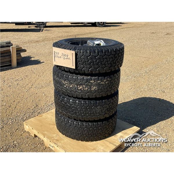 (4) BF GOODRICH LT285/70R17 TIRES AND RIMS