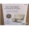 Image 1 : VELVET ARMLESS 47 IN.  LOVESEAT