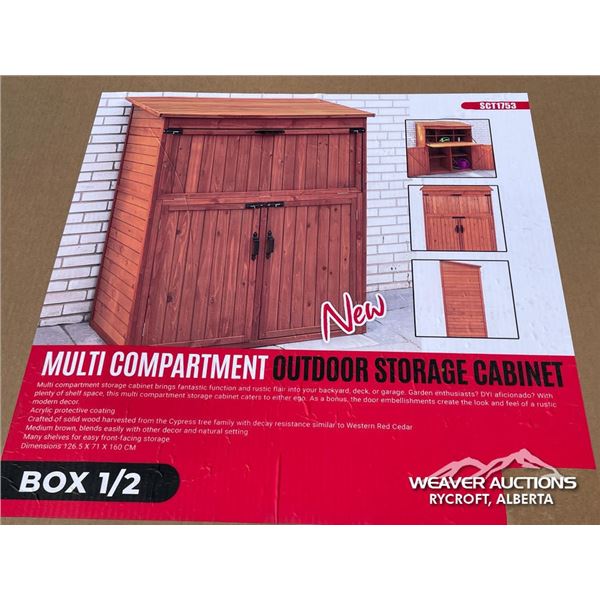 MULTICOMPARTMENT OUTDOOR STORAGE CABINET
