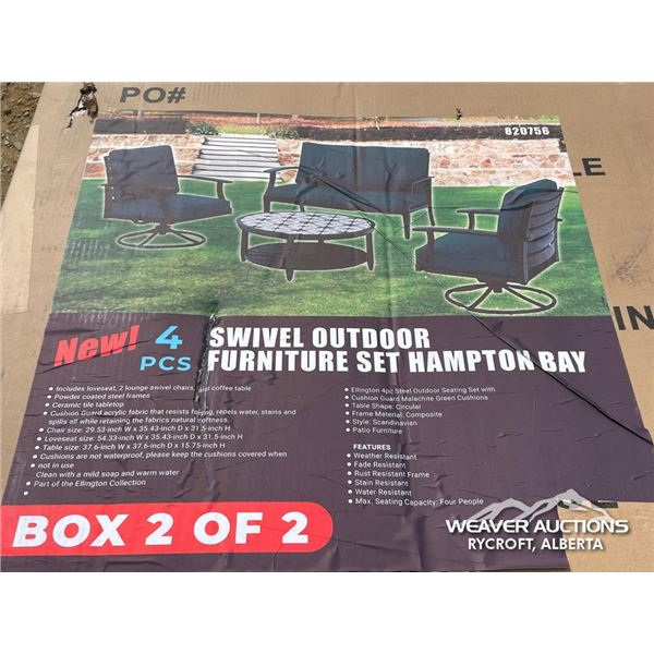 (4) PCS OUTDOOR FURNITURE SET