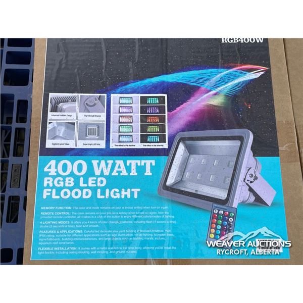 (4) 400W RGB FLOOD LIGHTS
